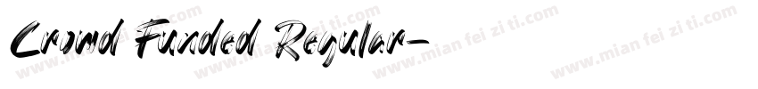 Crowd Funded Regular字体转换